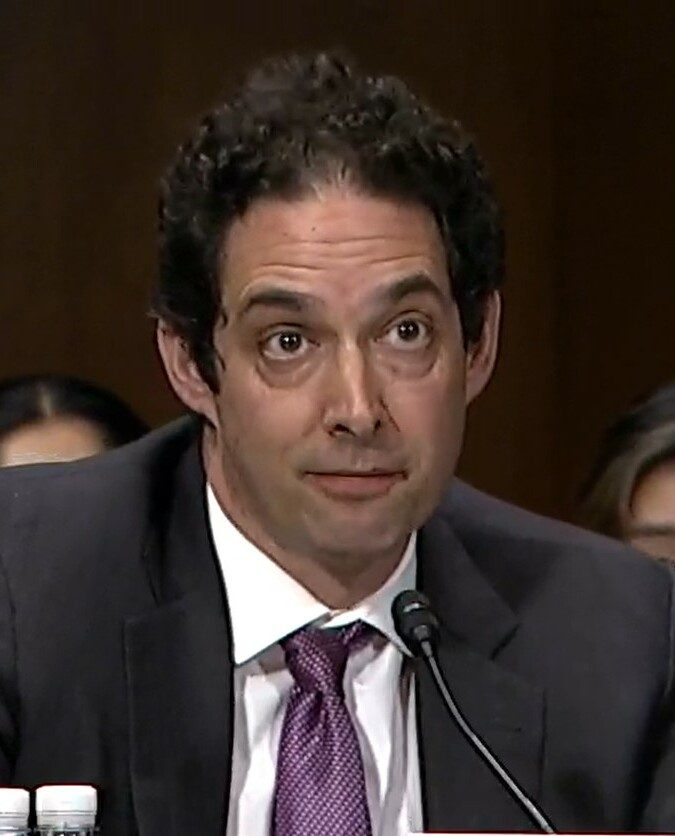 Alex Berenson testifying before the Senate Judiciary Committee, July 26, 2022.