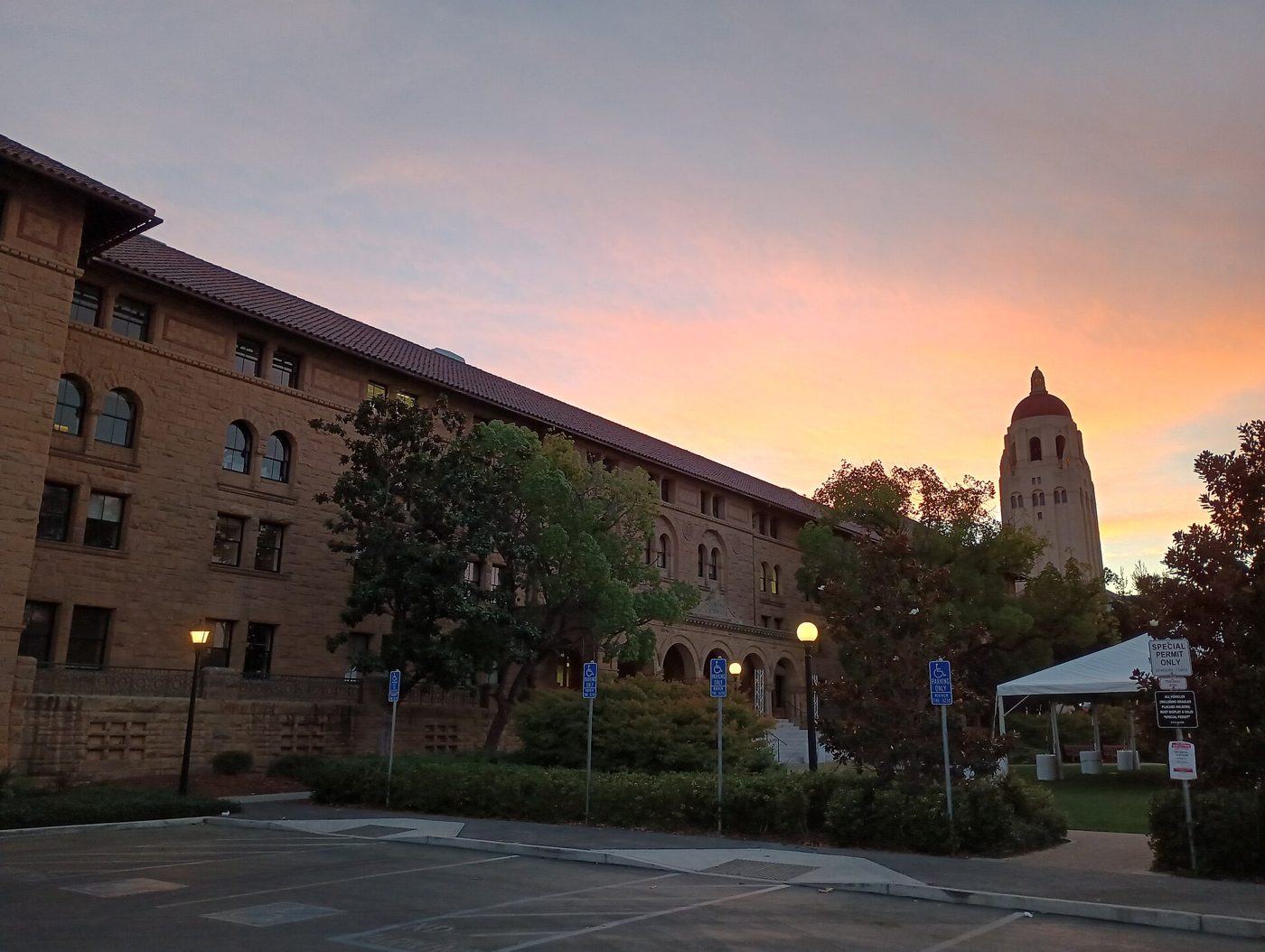 Encina Hall at Stanford University, home of the Freeman Spogli Institute, October 2023.