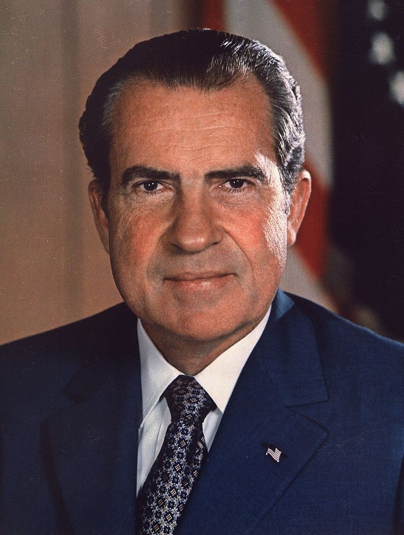 Richard Nixon, official portrait, 1972.